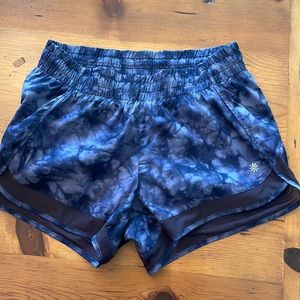 Athleta Mesh Racer Run Shorts